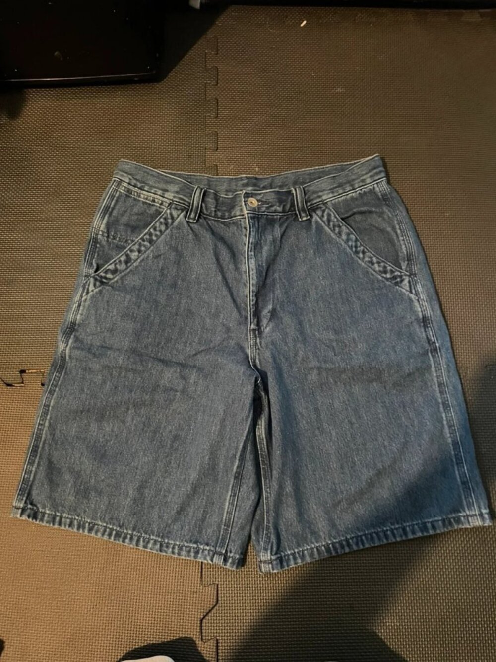 Men's Dark Wash Denim Jorts M